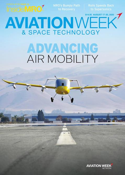 Aviation-Week-and-Space-Technology August 17, 2020 Issue Cover