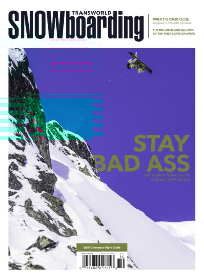 Transworld SNOWboarding October 01, 2014 Issue Cover