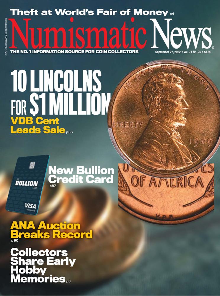Numismatic-News September 27, 2022 Issue Cover