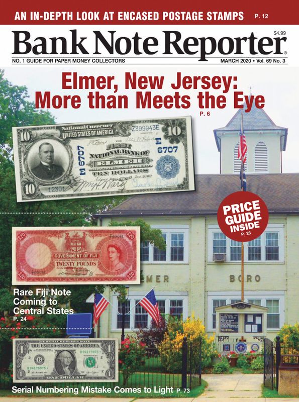 Bank-Note-Reporter March 01, 2020 Issue Cover