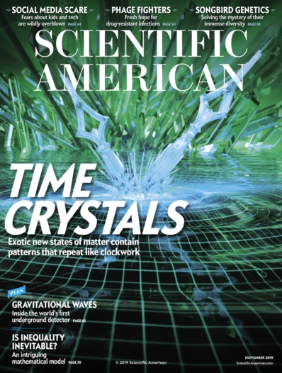 Scientific American November 01, 2019 Issue Cover