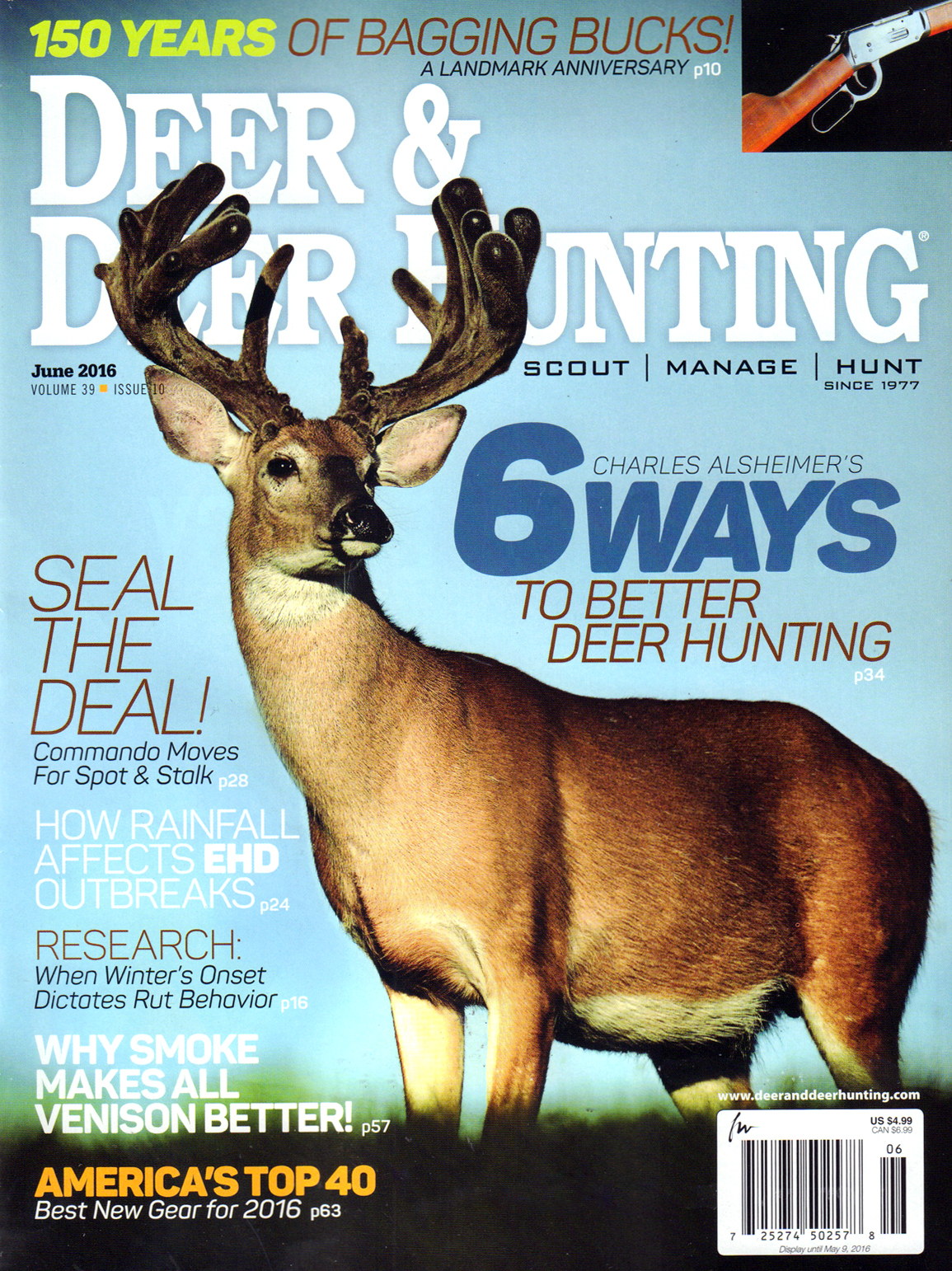 Deer-and-Deer-Hunting June 01, 2016 Issue Cover