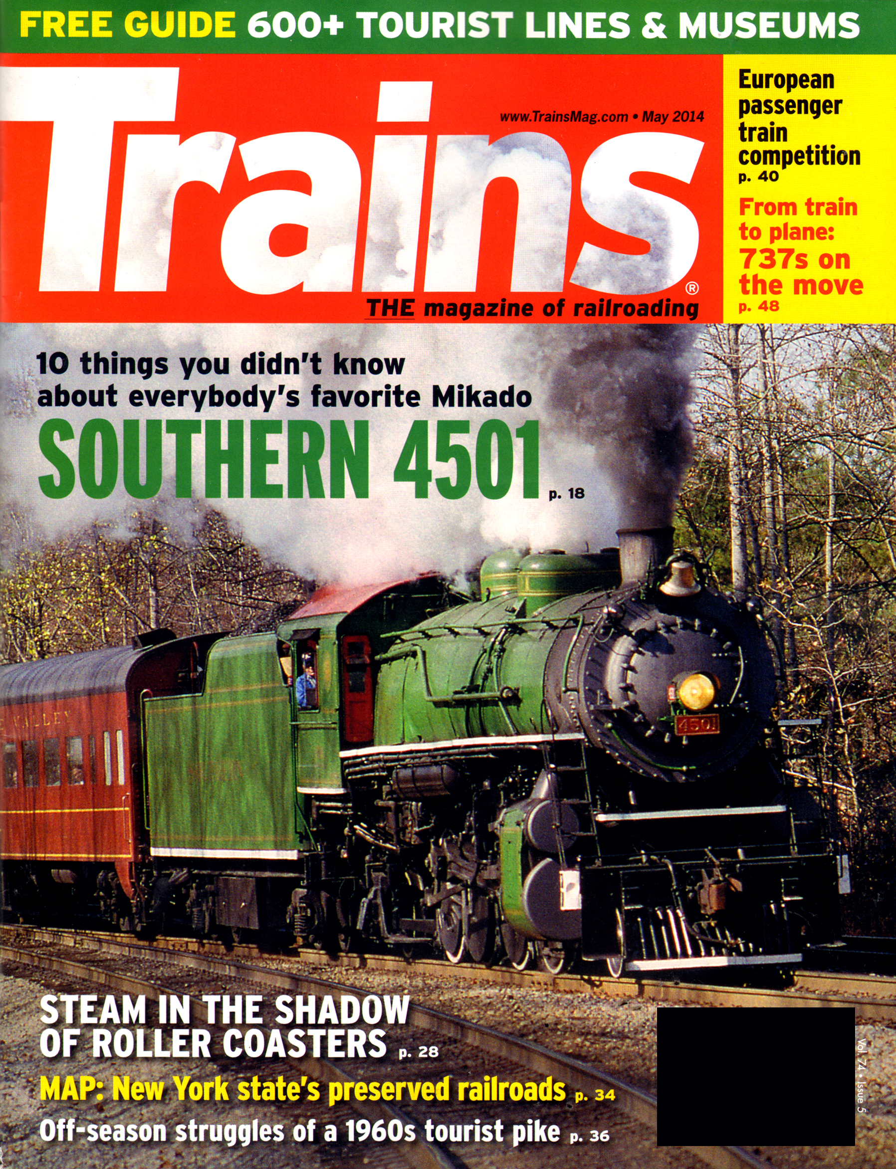 Trains May 01, 2014 Issue Cover