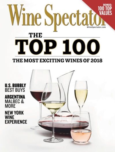 Wine Spectator December 31, 2018 Issue Cover