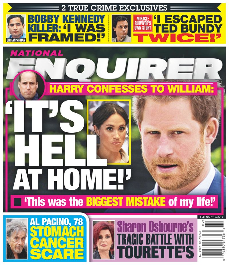 National-Enquirer February 18, 2019 Issue Cover