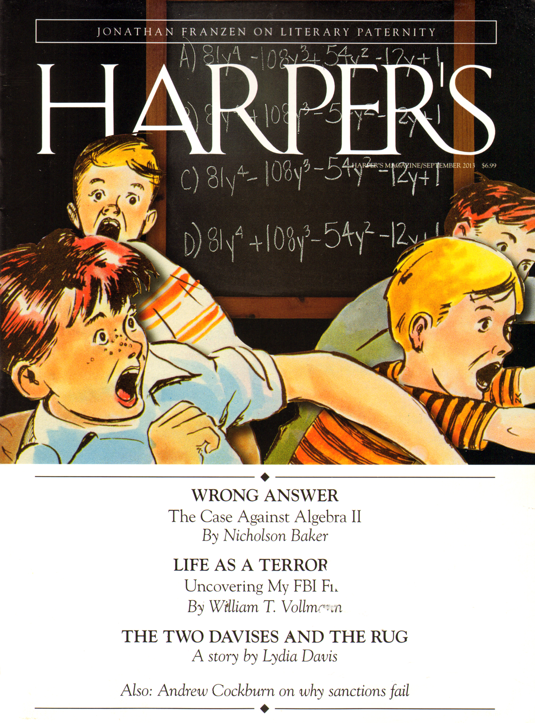 Harpers September 01, 2013 Issue Cover