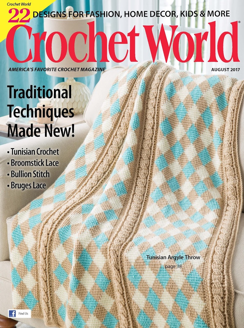 crochet-world August 01, 2017 Issue Cover