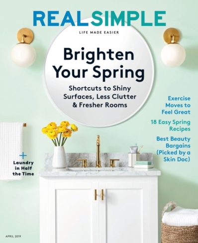 Real Simple April 01, 2019 Issue Cover