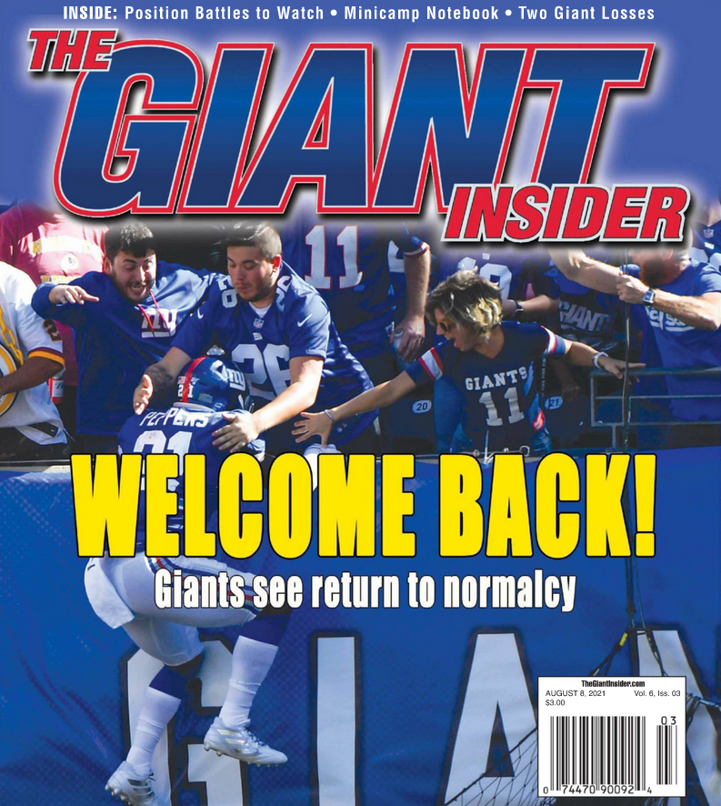 Giants-Insider August 08, 2021 Issue Cover