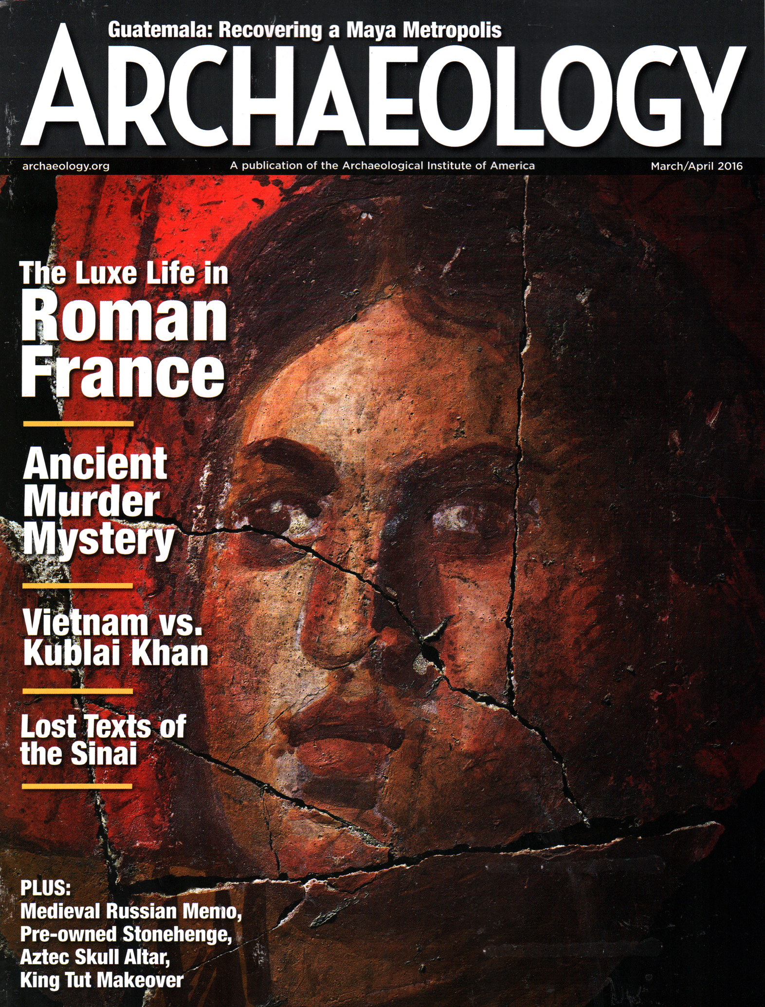 Archaeology March 01, 2016 Issue Cover