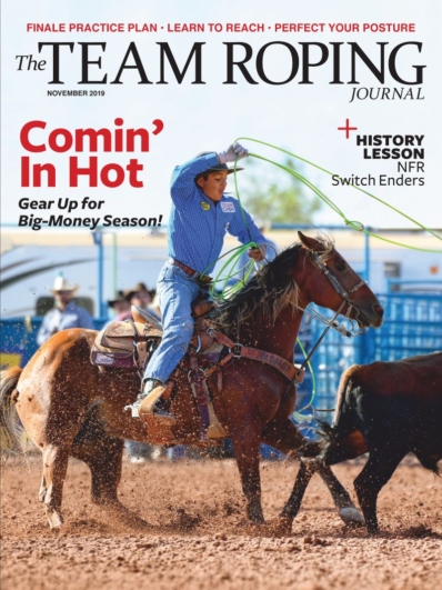 The Team Roping Journal November 01, 2019 Issue Cover