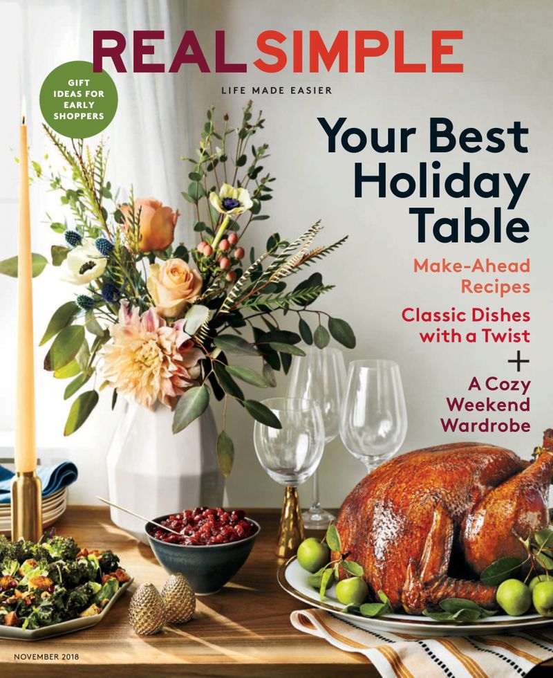 real-simple November 01, 2018 Issue Cover