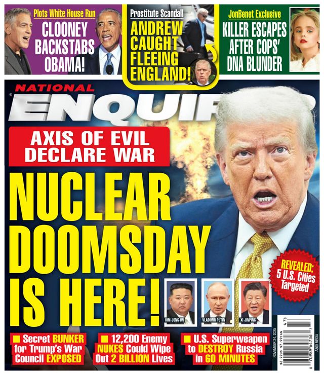 National-Enquirer November 24, 2025 Issue Cover