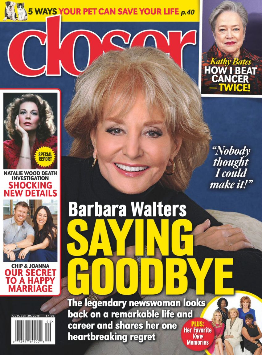 Closer October 29, 2018 Issue Cover