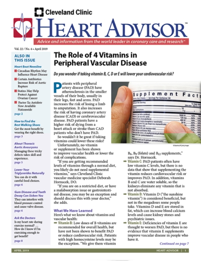 Heart Advisor April 01, 2019 Issue Cover