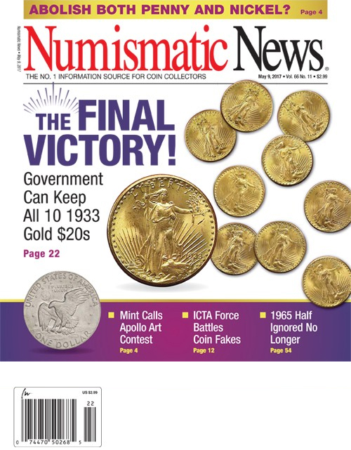 Numismatic-News May 09, 2017 Issue Cover