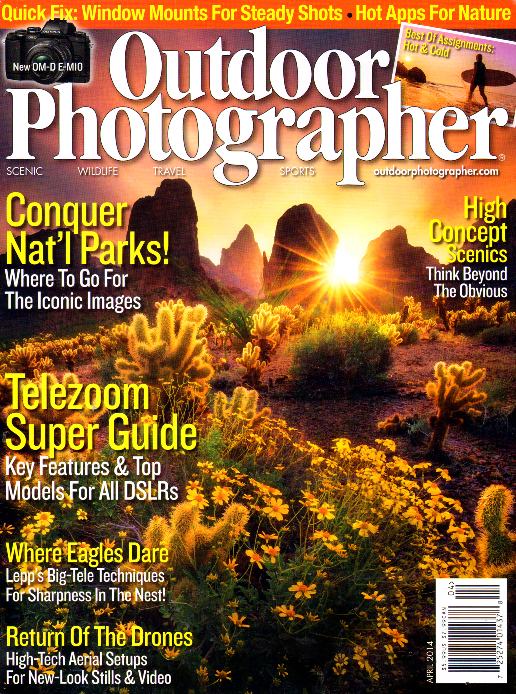 outdoor-photographer April 01, 2014 Issue Cover