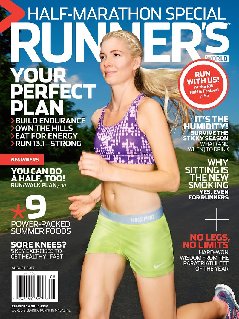 Runners-World August 01, 2013 Issue Cover