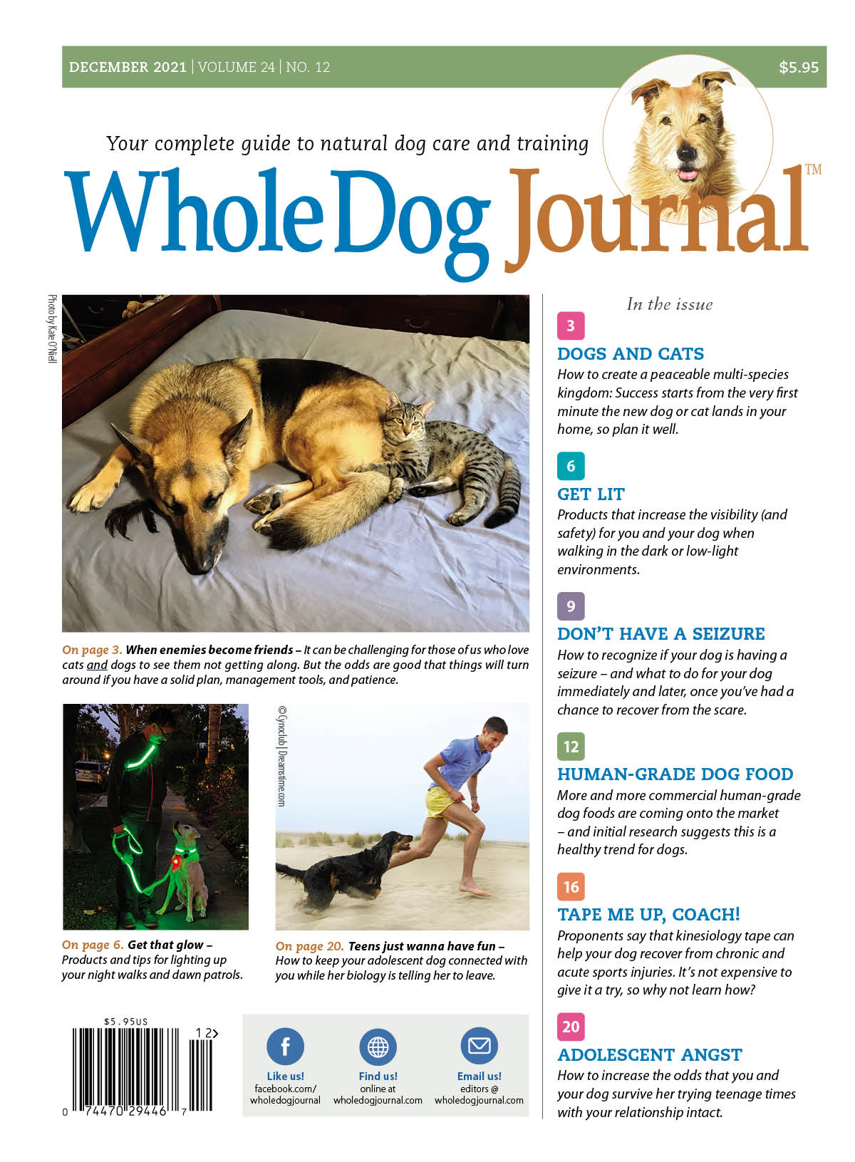 Whole-Dog-Journal December 01, 2021 Issue Cover