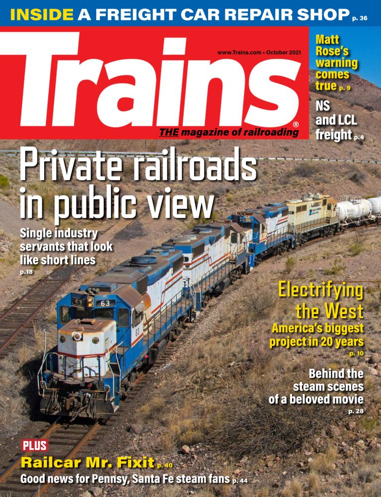 Trains October 01, 2021 Issue Cover