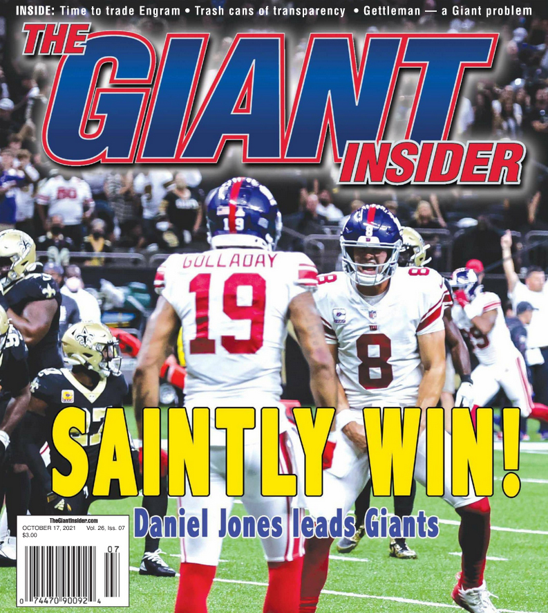 Giants-Insider October 17, 2021 Issue Cover