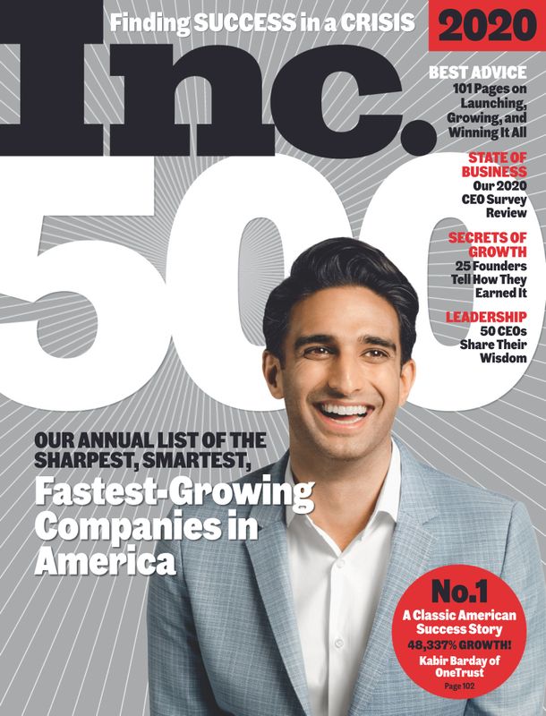 Inc-Magazine September 01, 2020 Issue Cover