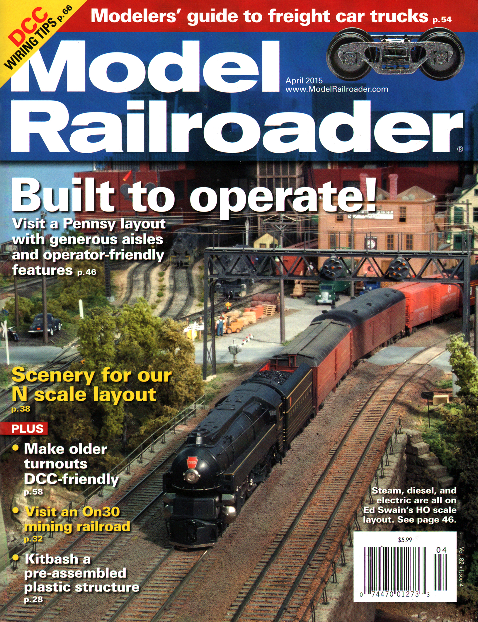 Model-Railroader April 01, 2015 Issue Cover