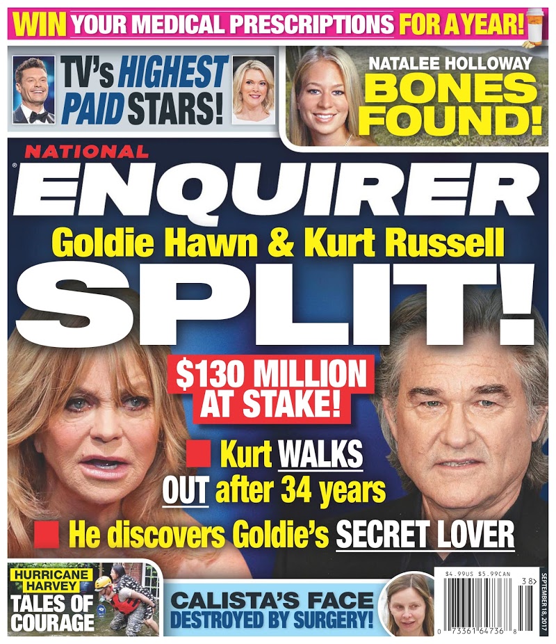 national-enquirer September 18, 2017 Issue Cover