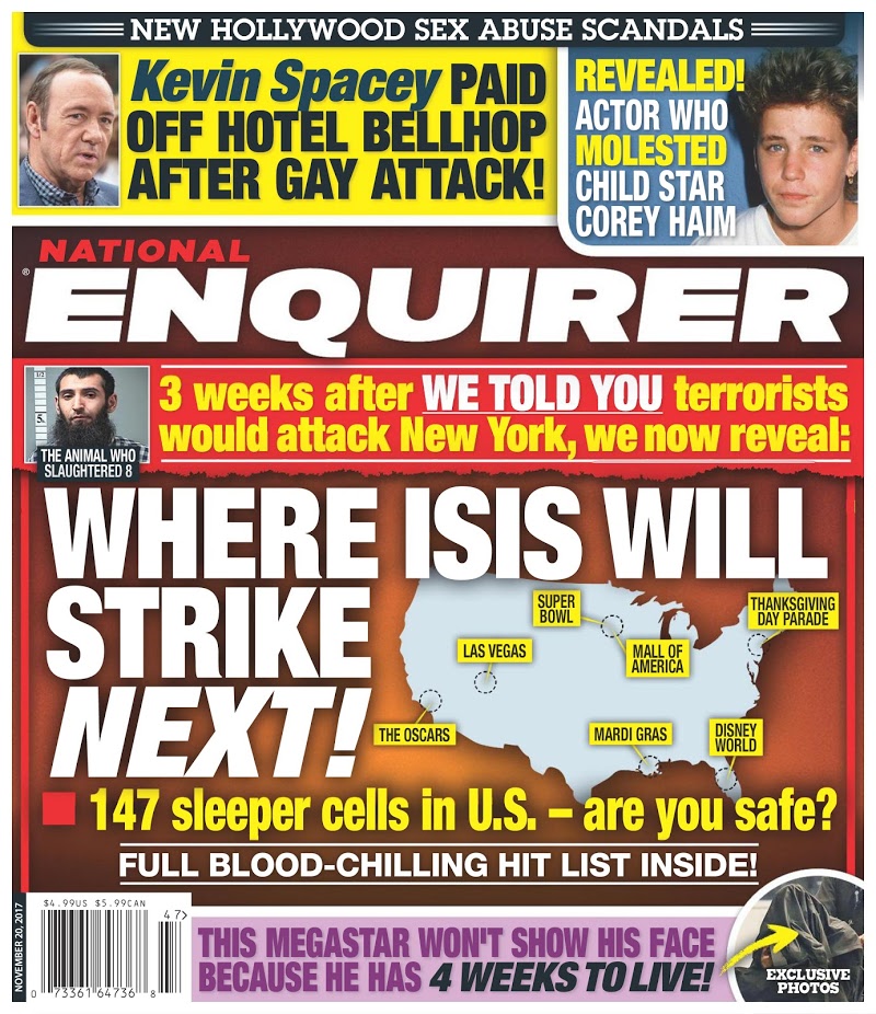 national-enquirer November 20, 2017 Issue Cover
