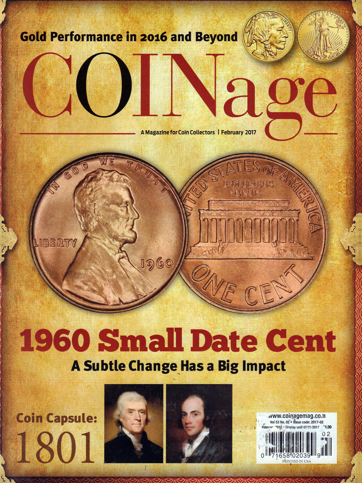 Coinage February 01, 2017 Issue Cover