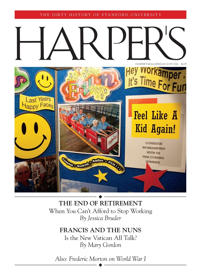 Harpers August 01, 2014 Issue Cover