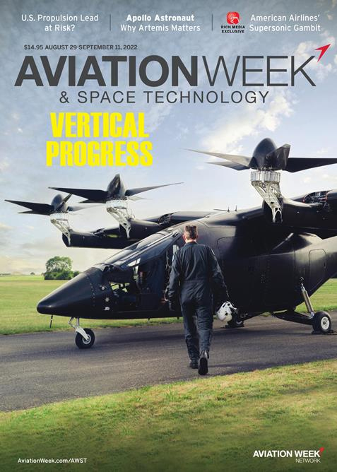 Aviation-Week-and-Space-Technology August 29, 2022 Issue Cover