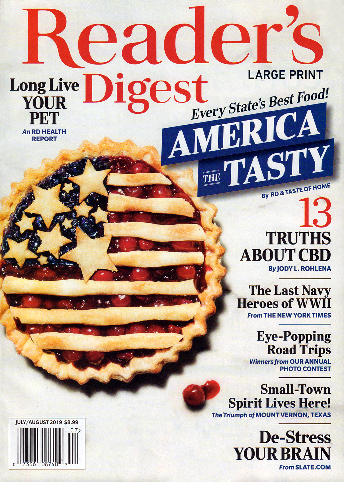 Readers-Digest---Large-Print-Edition July 01, 2019 Issue Cover
