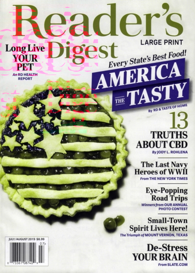 Reader's Digest - Large Print Edition July 01, 2019 Issue Cover