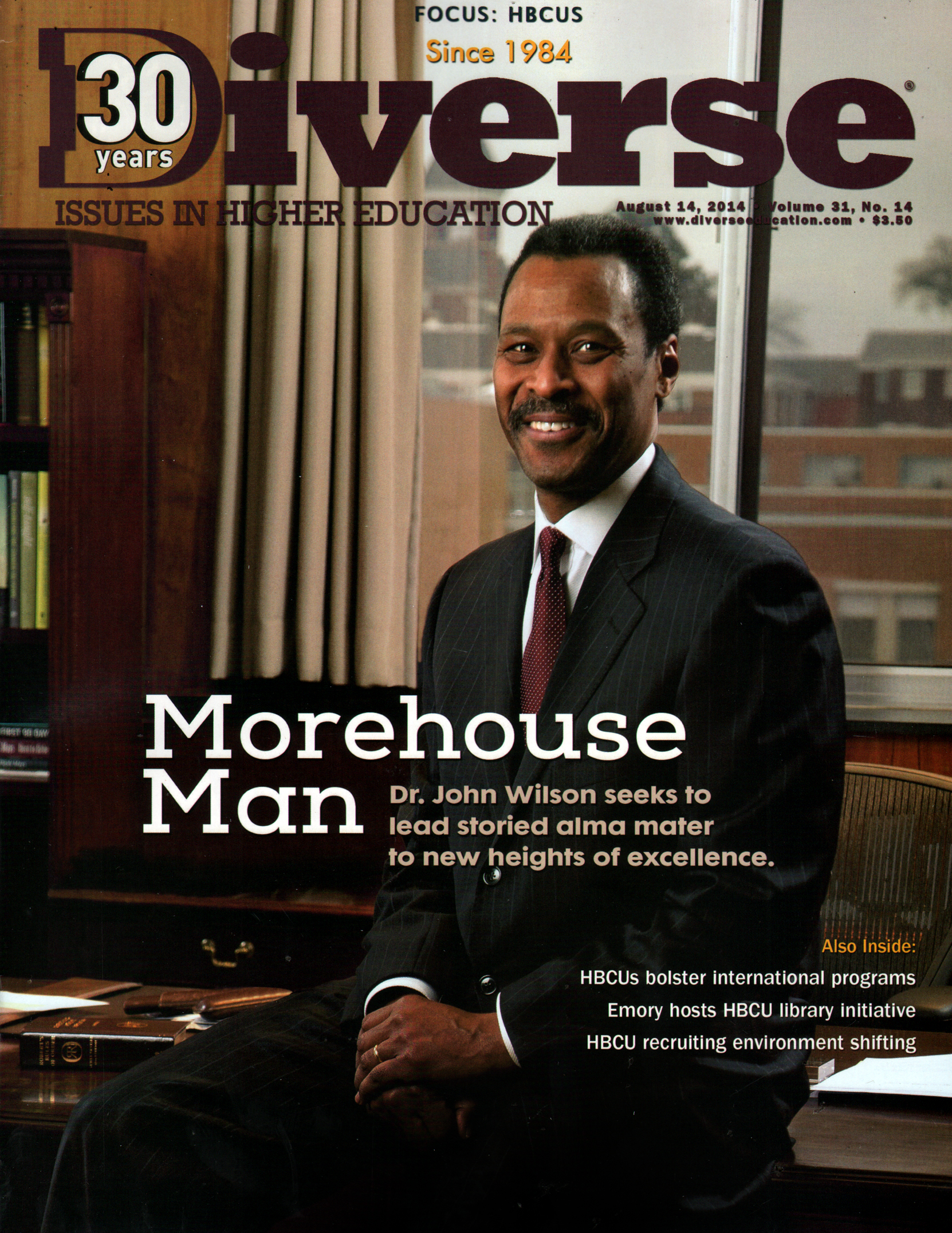 Diverse-Issues-In-Higher-Education August 14, 2014 Issue Cover