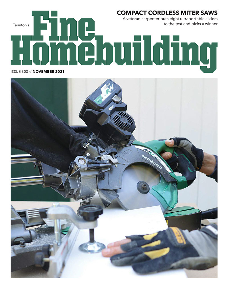 Fine-Homebuilding November 01, 2021 Issue Cover
