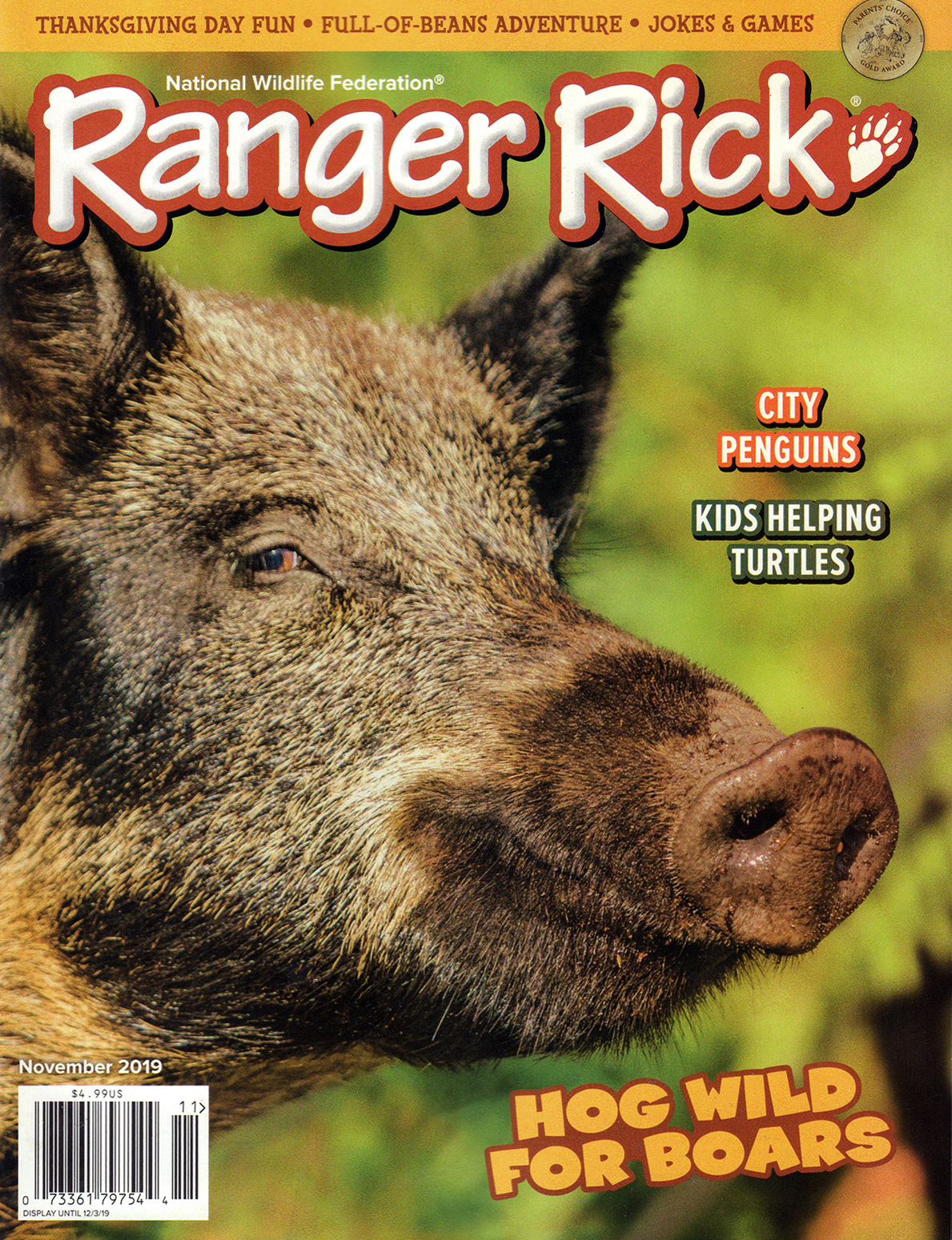 Ranger-Rick November 01, 2019 Issue Cover