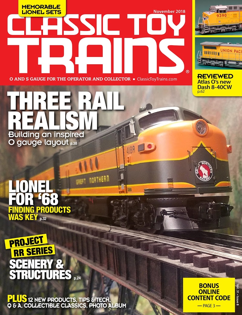 Classic-Toy-Trains November 01, 2018 Issue Cover