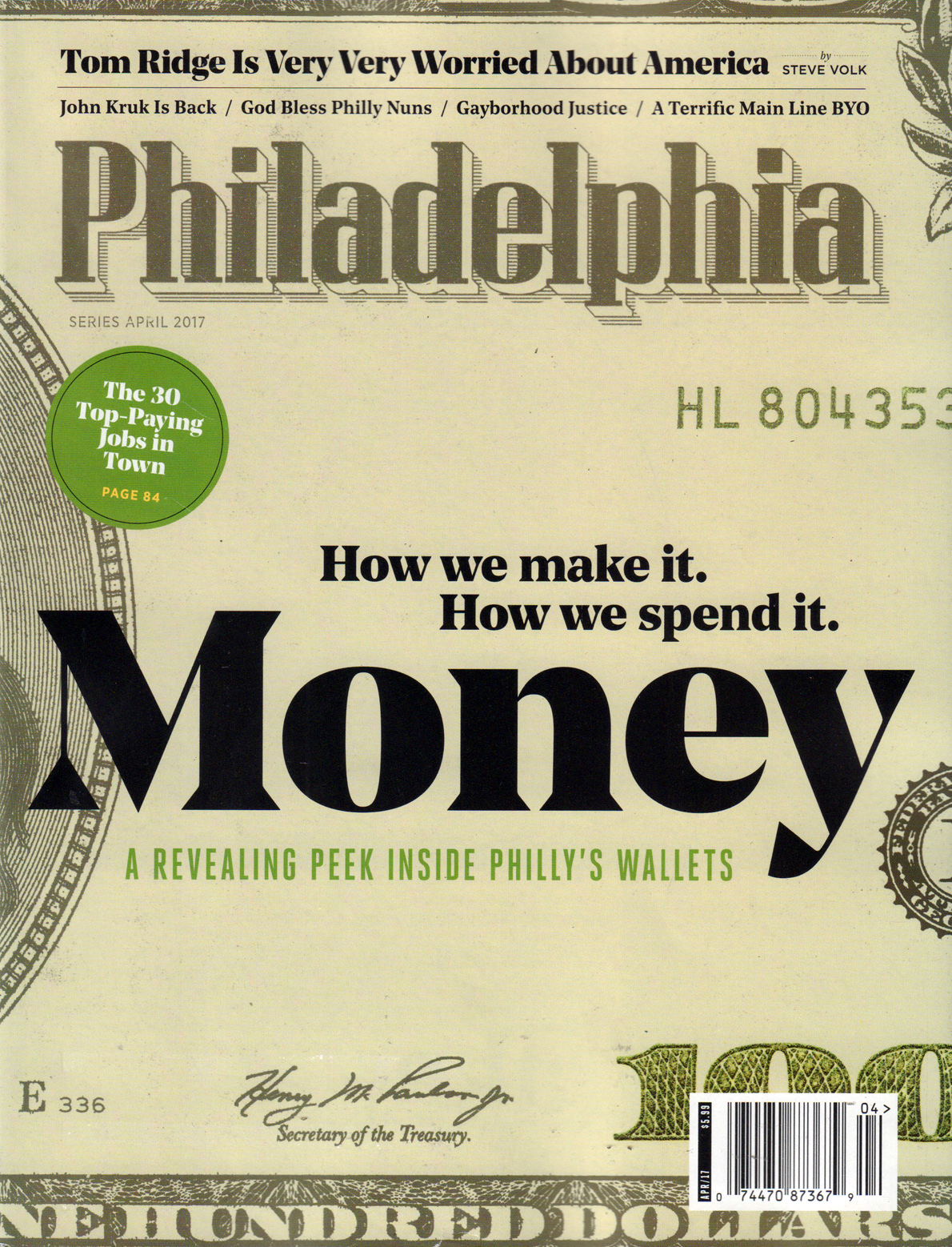 Philadelphia-Magazine April 01, 2017 Issue Cover