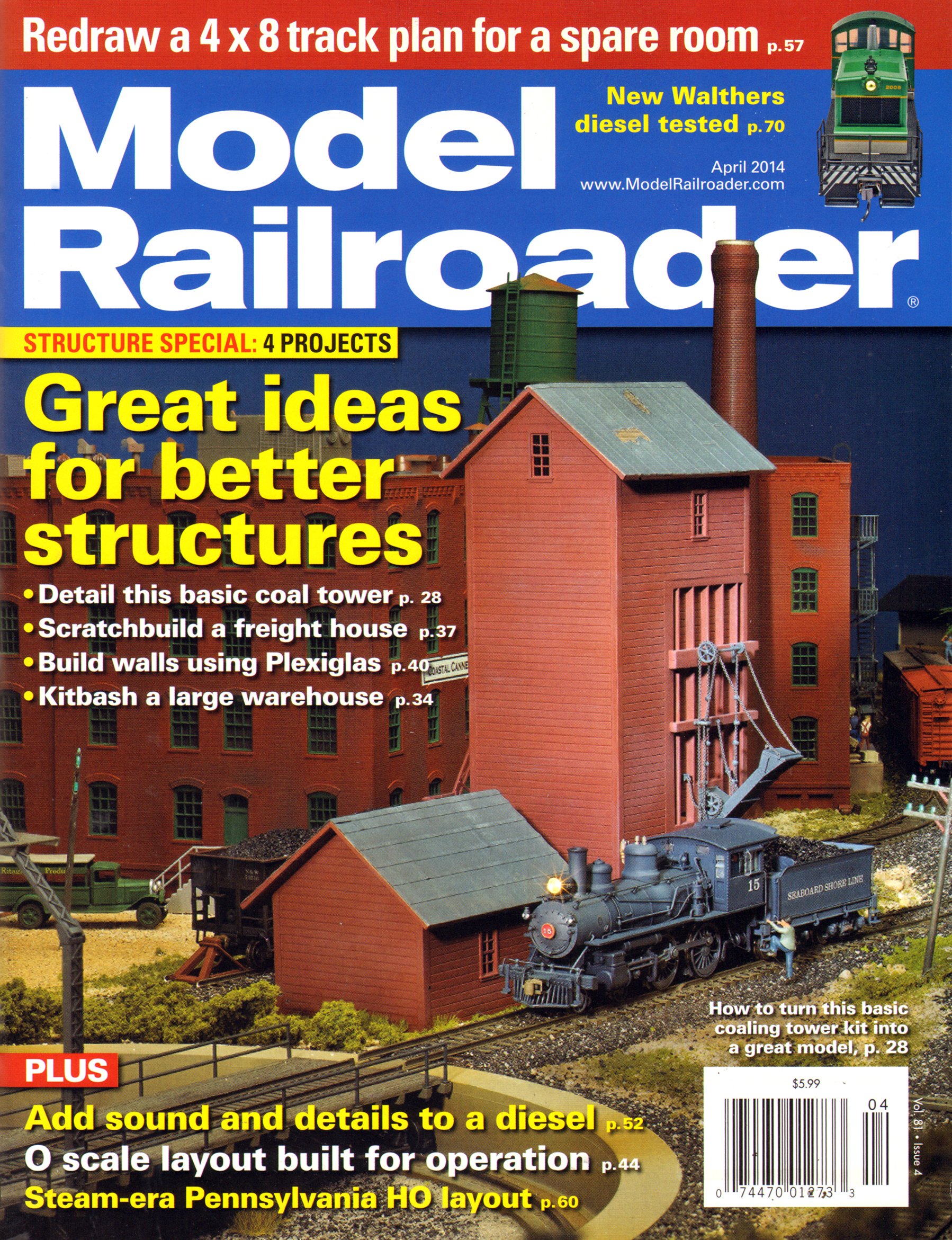 Model-Railroader April 01, 2014 Issue Cover