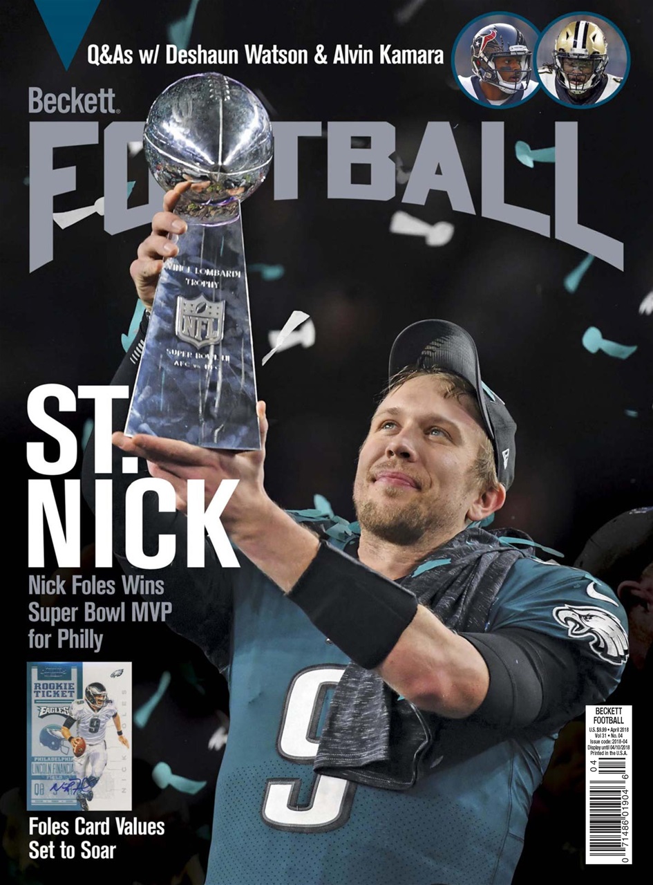 Beckett-Football April 01, 2018 Issue Cover