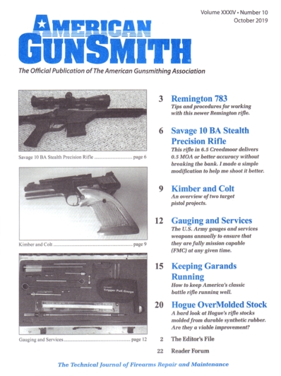 American Gunsmith October 01, 2019 Issue Cover