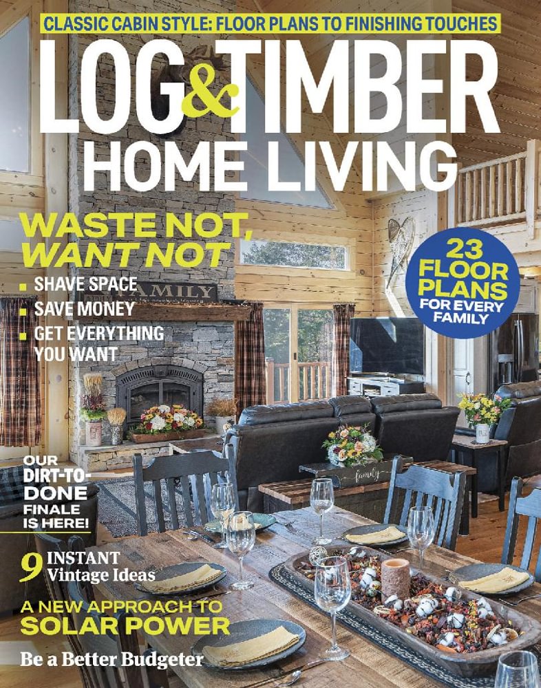 Log-and-Timber-Home-Living August 01, 2023 Issue Cover