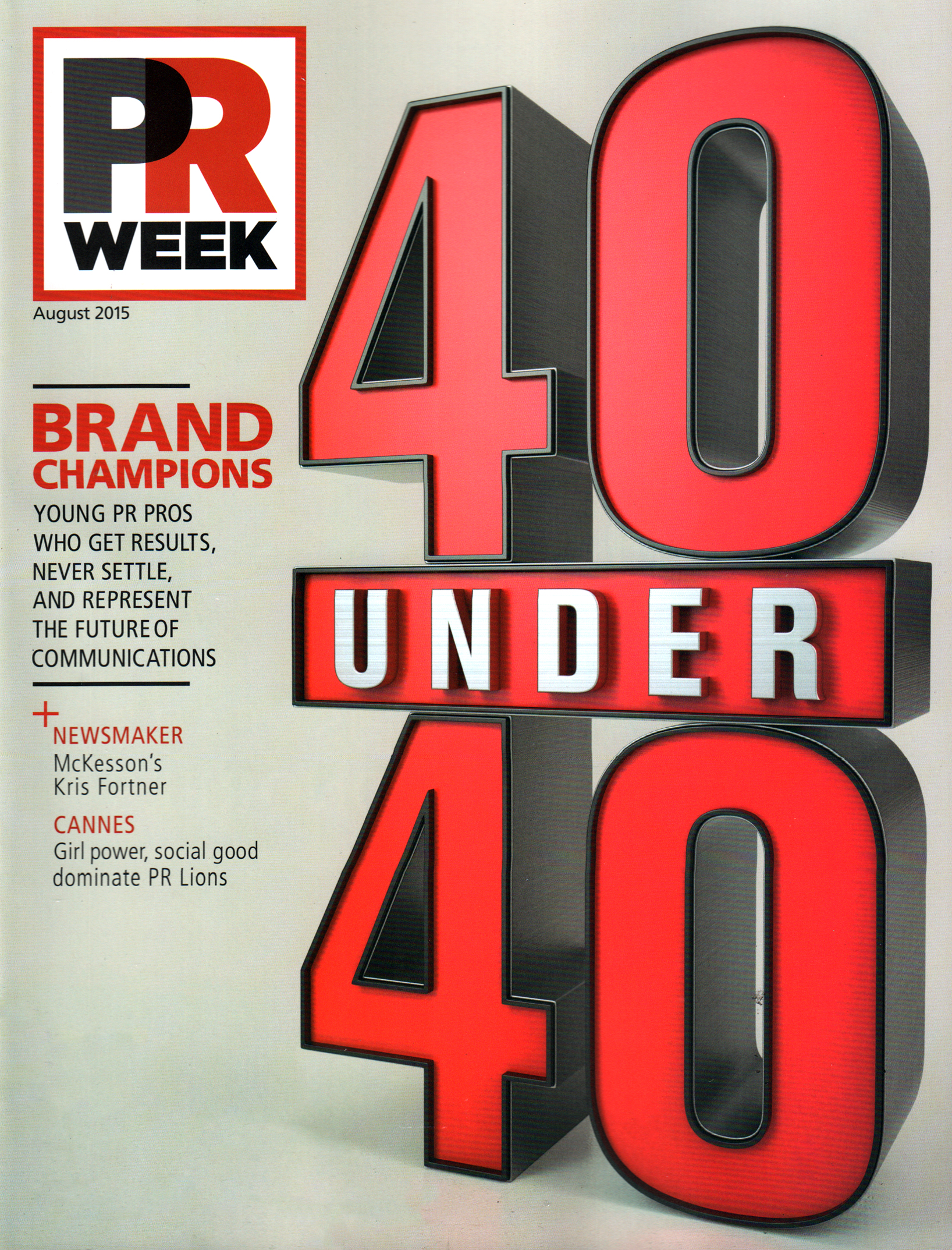 prweek August 01, 2015 Issue Cover
