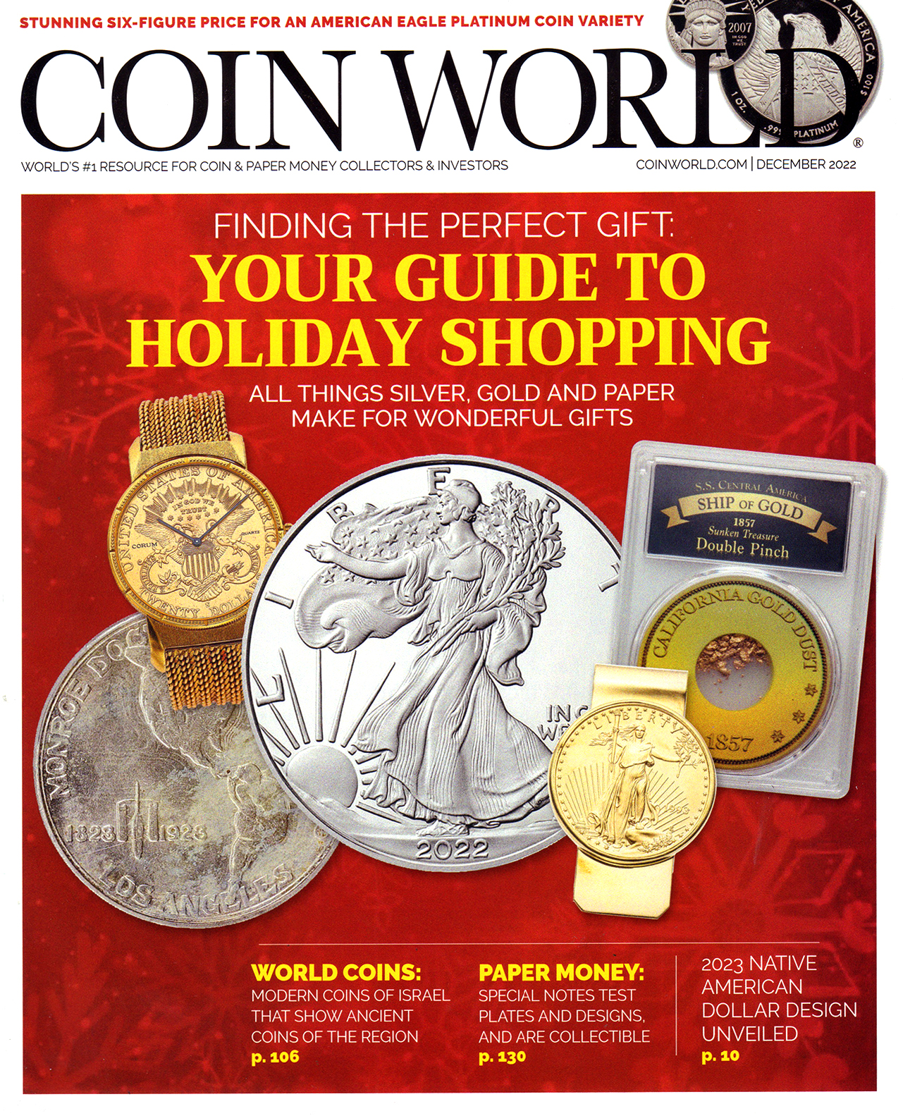 Coin-World-Weekly December 01, 2022 Issue Cover