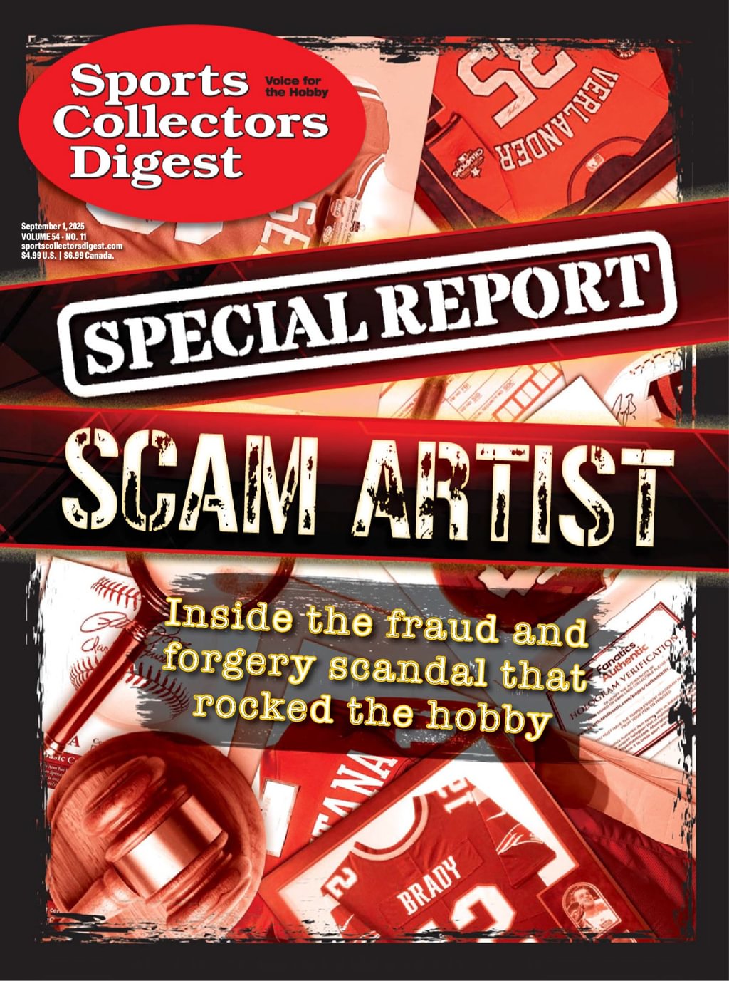 Sports-Collectors-Digest September 01, 2025 Issue Cover