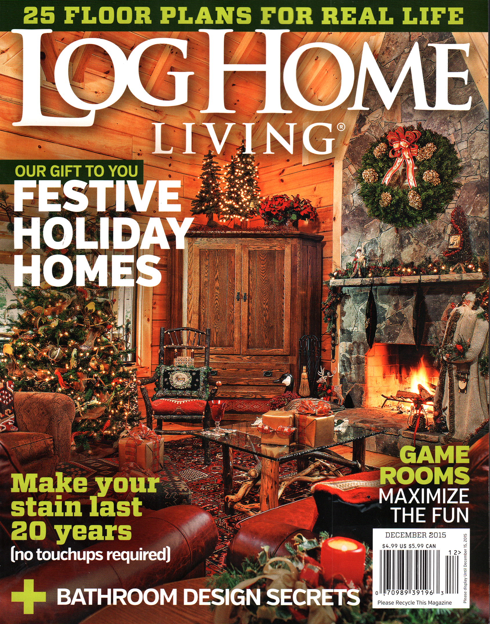 Log-and-Timber-Home-Living December 01, 2015 Issue Cover