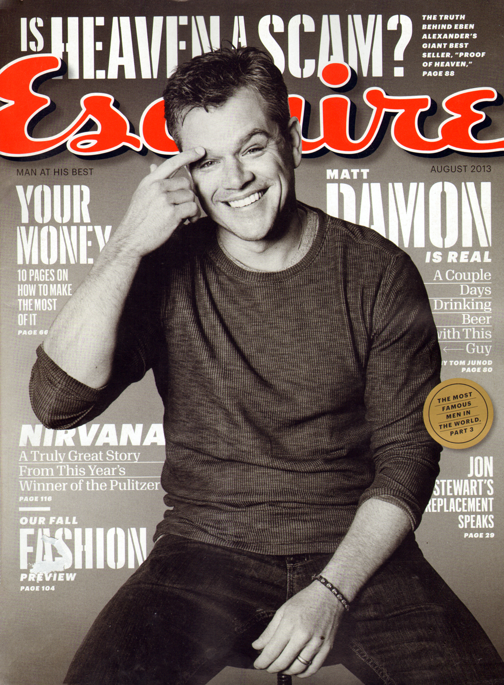 Esquire August 01, 2013 Issue Cover
