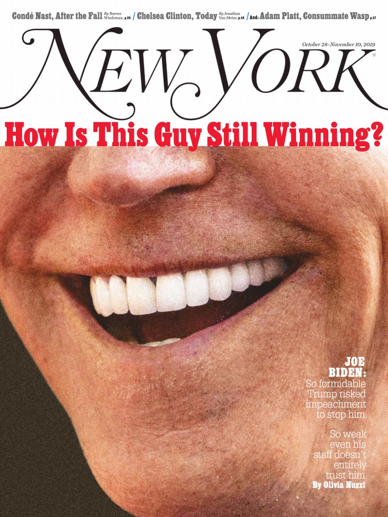 New-York-Magazine October 28, 2019 Issue Cover