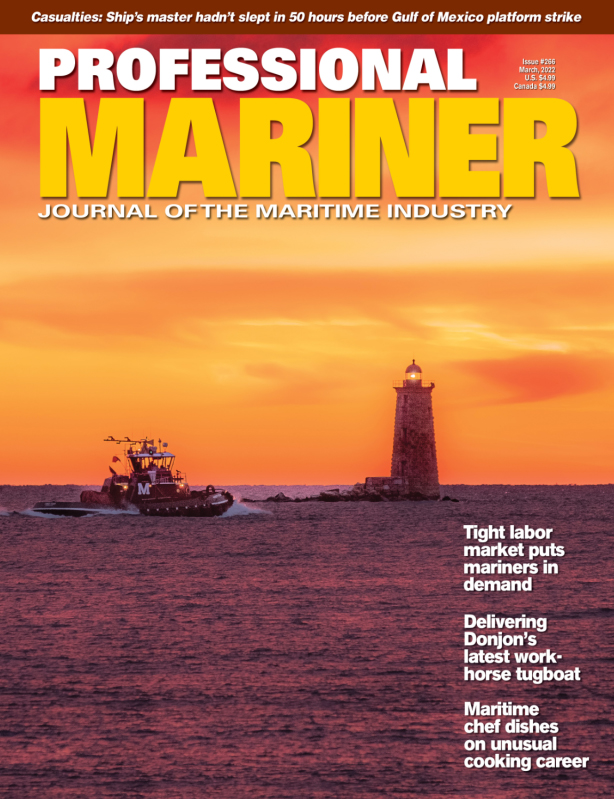 Professional-Mariner March 01, 2022 Issue Cover
